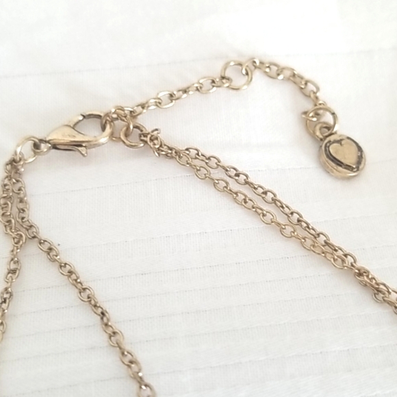 Vintage D Gold Genuine White Quartz Stone Necklace - Picture 3 of 5